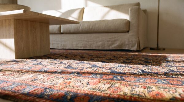 Antique tribal paisley nw persian hallway runner rug 10 Antique tribal paisley nw persian hallway runner rug (sku 24286) - in-room detail
