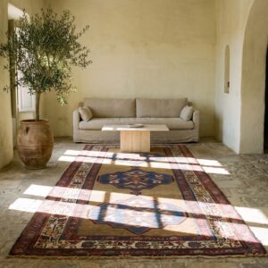 Antique Tribal Persian Bidjar Hallway Runner Wool Rug (SKU 23052) - room view