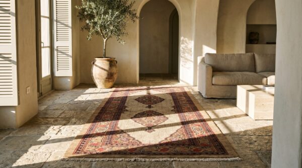 Antique tribal persian serab hallway runner wool rug 7 Antique tribal persian serab hallway runner wool rug (sku 18325) - room view