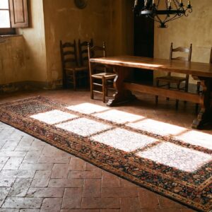 Antique Tribal Shrub Design Persian Bidjar Hallway Runner Wool Rug (SKU 20454) - room view