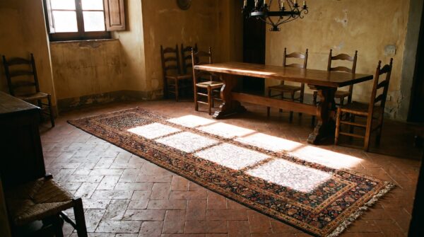 Antique tribal shrub design persian bidjar hallway runner wool rug 6 Antique tribal shrub design persian bidjar hallway runner wool rug (sku 20454) - room view