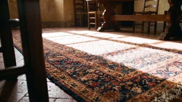 Antique tribal shrub design persian bidjar hallway runner wool rug 7 Antique tribal shrub design persian bidjar hallway runner wool rug (sku 20454) - in-room detail