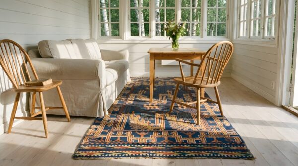 Antique tunisian knotted hallway runner rug (sku 21738) - room view