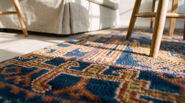 Antique tunisian knotted hallway runner rug (sku 21738) - in-room detail
