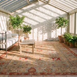 Antique Turkish Oushak Room Size Wool Warm Rustic large Scale Rug (SKU 24684) - room view
