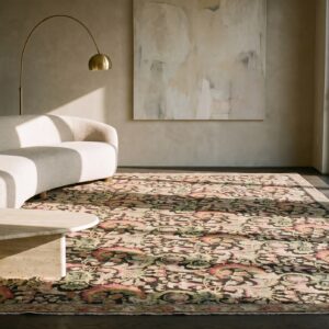 Antique Ukraine Allover Floral Hand Knotted Pile Rug (SKU 22550) - room view