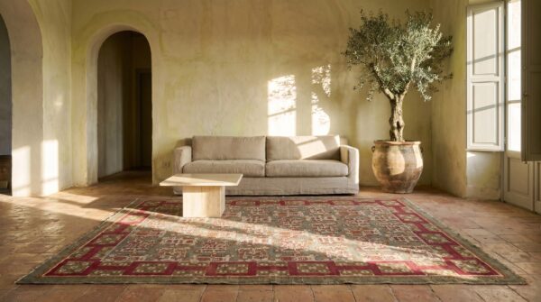 Antique ukrainian knotted rug 9 Antique ukrainian knotted rug (sku 17865) - room view