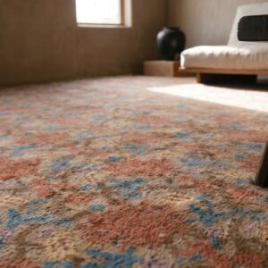 Yellow Antique Allover Design Chinese Art Deco Room Size Rug (SKU 21927) - in-room detail