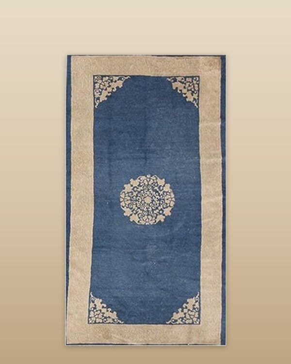 1890s classic blue ground medallion traditional antique chinese peking rug 1 1890s classic blue ground medallion traditional antique chinese peking rug