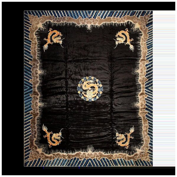 1920s black dragon antique chinese peking rug handknotted wool carpet 1 1920s black dragon antique chinese peking rug handknotted wool carpet