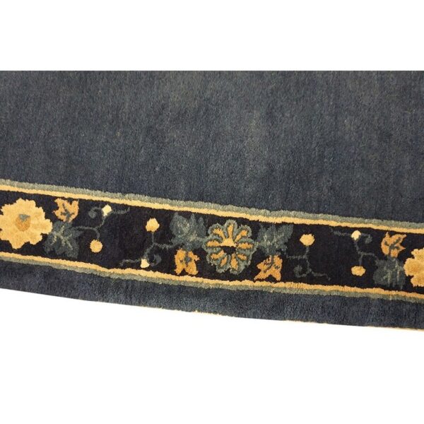 1920s blue deep field traditional east asian chinese peking hallway gallery rug 8 1920s blue deep field traditional east asian chinese peking hallway gallery rug - detail view 7