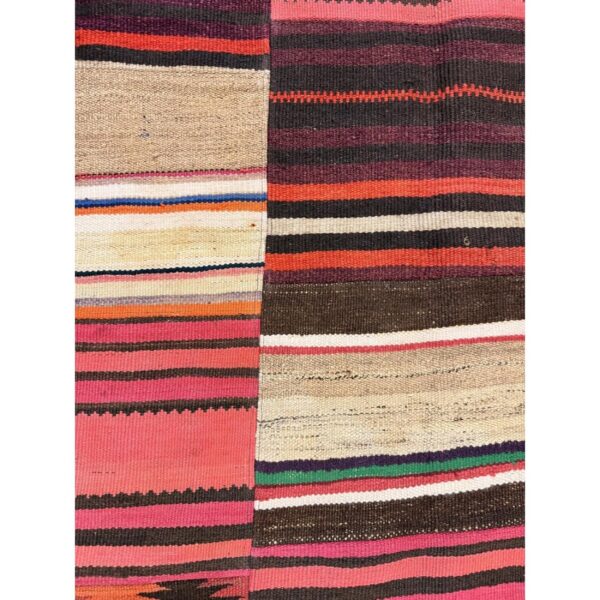 1930s multicolored field geometric antique turkish village kilim flatweave rug 5 1930s multicolored field geometric antique turkish village kilim flatweave rug - detail view 4