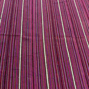 1950s Colorful Field Geometric Modern Turkish Kilim Flatweave Wool Small Rug - detail view 2