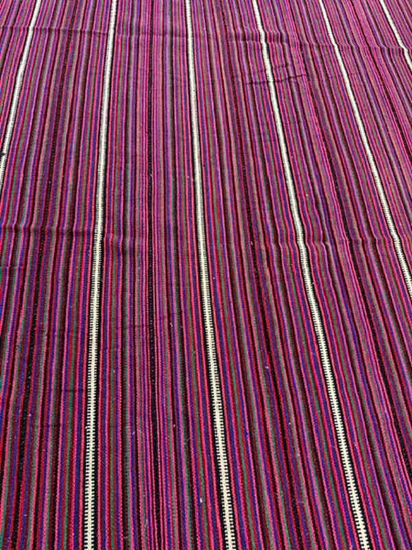 1950s colorful field geometric modern turkish kilim flatweave wool small rug 8 1950s colorful field geometric modern turkish kilim flatweave wool small rug - detail view 7