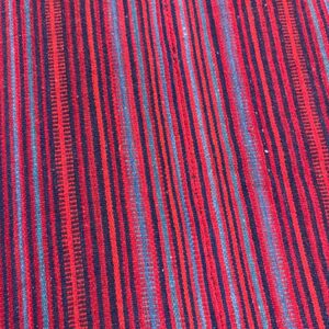 1950s Geometric Multicolor Modern Turkish Kilim Tribal Flatweave Wool Rug - detail view 4