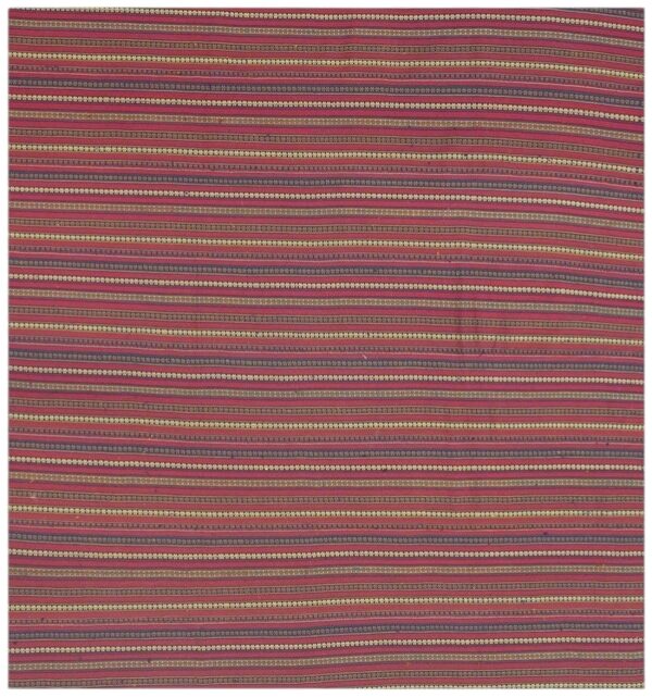 1950s modern multicolor stripe geometric turkish decorative flatweave kilim rug 1 1950s modern multicolor stripe geometric turkish decorative flatweave kilim rug