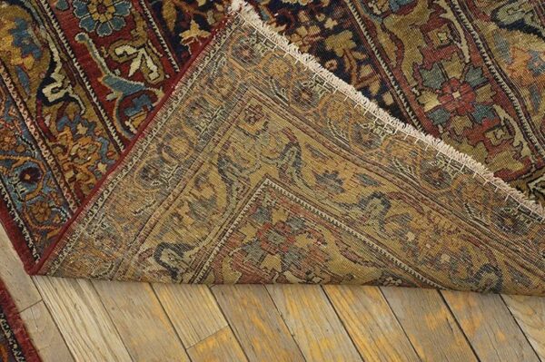 19th century pair of s. E. Persian kirman laver runner carpets ( 2'6" x 15'4" ) 5 19th century pair of s. E. Persian kirman laver runner carpets ( 2'6" x 15'4" ) - detail view 4
