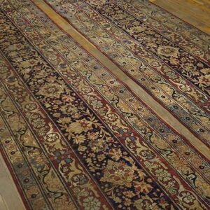 19th Century Pair of S.E. Persian Kirman Laver Runner Carpets ( 2'6" x 15'4" ) - detail view 6