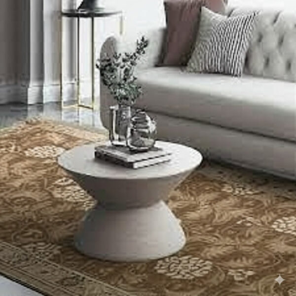 Handmade wool beige transitional all over ningxia gallery rug 6 x 16 4 Handmade wool beige transitional all over ningxia gallery rug 6 x 16, detail view 3