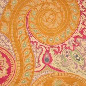 Timeless Elena Orange Hand Tufted Wool Rug 9 x 12, full view