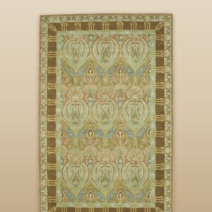 Sophie Enchanting Green Hand Tufted Wool Rug 9 x 12, full view
