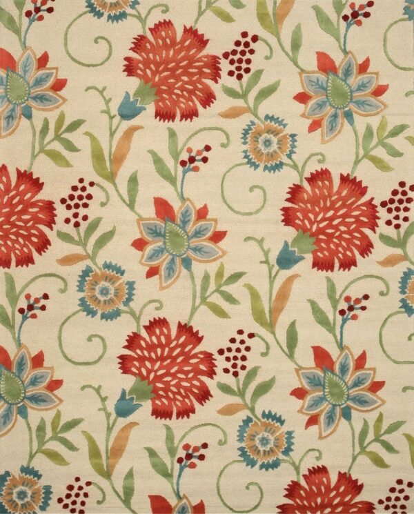 Bianca luna ivory hand tufted wool rug 8 x 10 1 Bianca luna ivory hand tufted wool rug 8 x 10, full view