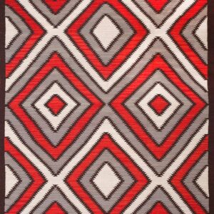 Contemporary American hooked rug, design 10009