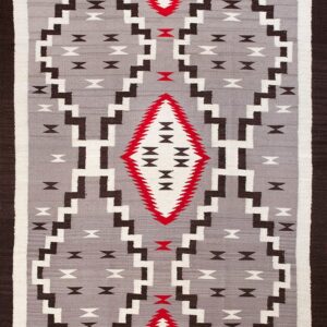 Contemporary American hooked rug, design 1002