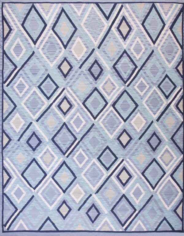 Contemporary southwestern style flat weave rug, design 10028a 1 Contemporary american hooked rug, design 10028a