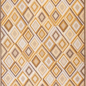 Contemporary American hooked rug, design 10028D