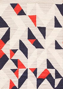 Contemporary American hooked rug, design 10029C