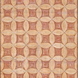 Contemporary American hooked rug, design 1002B