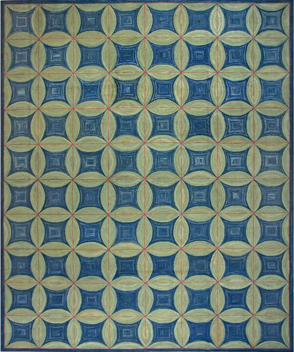 Contemporary american hooked rug, design 1002c2 1 Contemporary american hooked rug, design 1002c