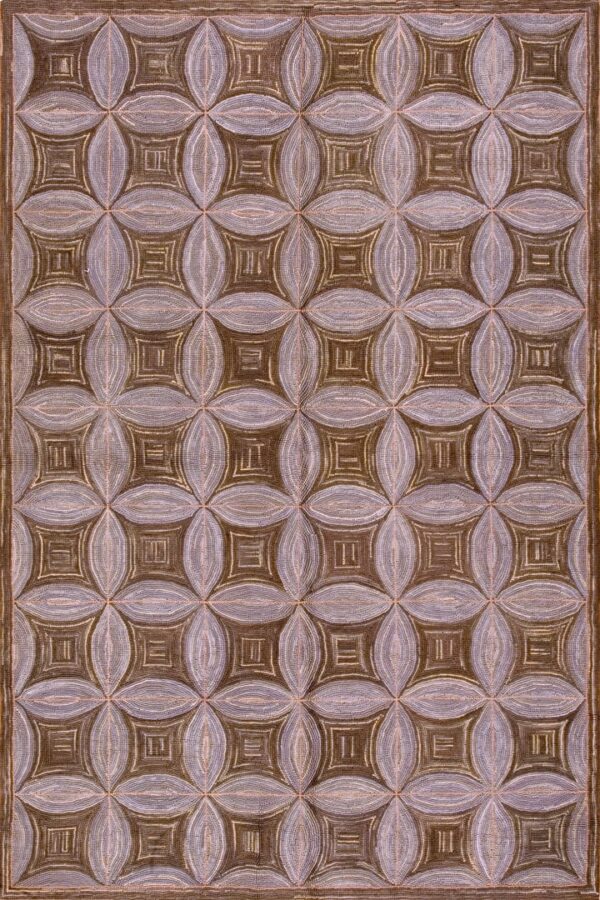 Contemporary american hooked rug, design 1002d2 1 Contemporary american hooked rug, design 1002d