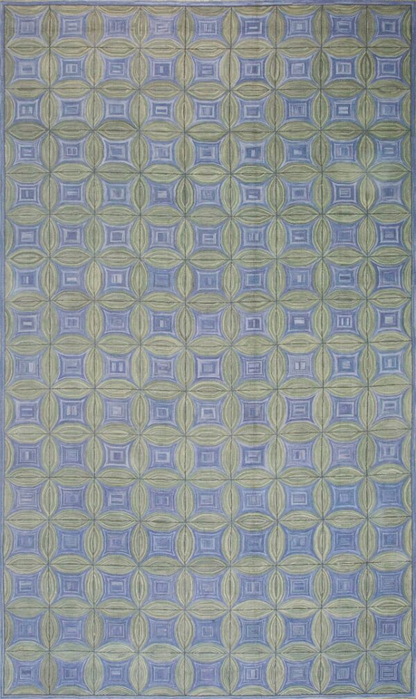 Contemporary american hooked rug, design 1002h 1 Contemporary american hooked rug, design 1002h