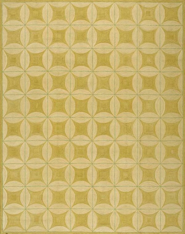 Contemporary american hooked rug, design 1002l2 1 Contemporary american hooked rug, design 1002l