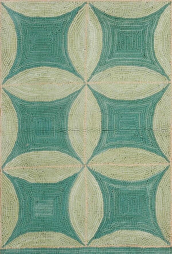 Contemporary american hooked rug, design 1002p2 1 Contemporary american hooked rug, design 1002p