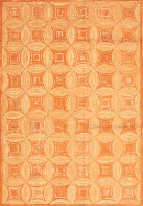 Contemporary american hooked rug, design 1002q 1 Contemporary american hooked rug, design 1002q