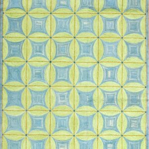 Contemporary American hooked rug, design 1002T