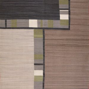 Contemporary American hooked rug, design 10032C
