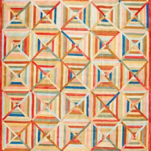 Contemporary American hooked rug, design 1004