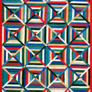 Contemporary American hooked rug, design 1004C