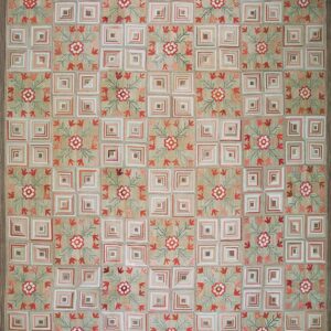 Contemporary American hooked rug, design 1008B