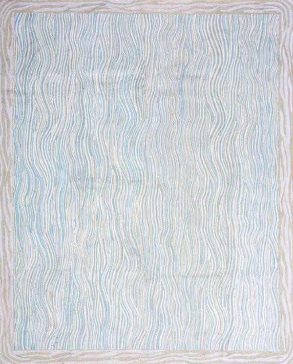 Contemporary american hooked rug, design 1009g