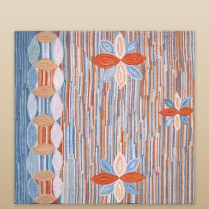 Contemporary American hooked rug, design 1011