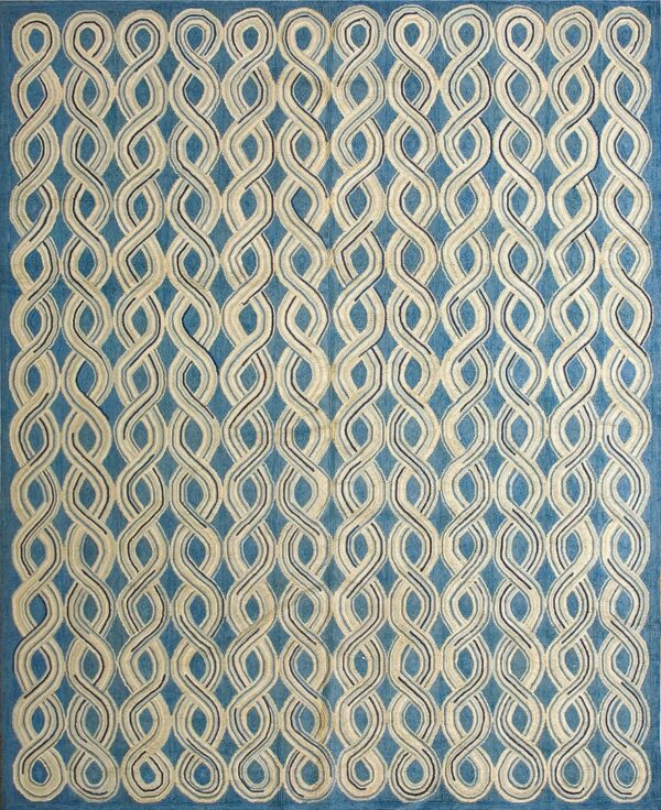 Contemporary american hooked rug, design 1022b 1 Contemporary american hooked rug, design 1022b