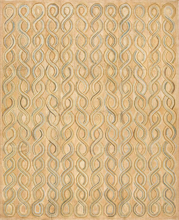 Contemporary american hooked rug, design 1022c 1 Contemporary american hooked rug, design 1022c