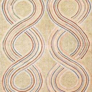 Contemporary American hooked rug, design 1022E