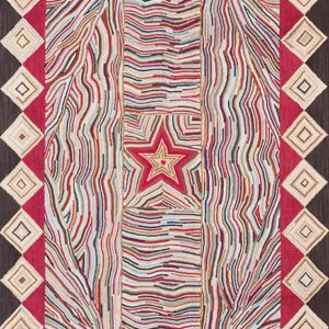 Contemporary American hooked rug, design 1024