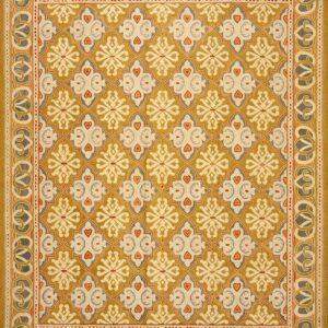 Contemporary American hooked rug, design 1033B